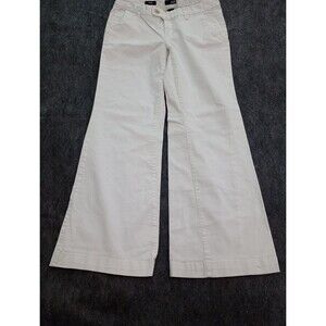​a.n.a A New Approach White Wide Leg Pants Women's Size 8 Cotton Blend Casual